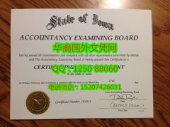<b>state of jowa CERTIFIED PUBLIC A CCOUNTANT Diploma美国爱荷华州注册会计师证书</b>